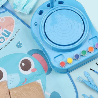 [Sale 50%]  Máy Xoay Làm Gốm Thủ Công Mini Cho Bé, Đồ Chơi Handmade Thỏa Sức Sáng Tạo Kèm Đất Sét