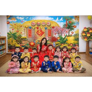 Phông nền Treo Tranh vải decor TẾT,Tranh chụp ảnh Tết Mừng Năm Mới Bính Ngọ in 3D trang trí sự kiện cỡ lớn TET01-BIATON
