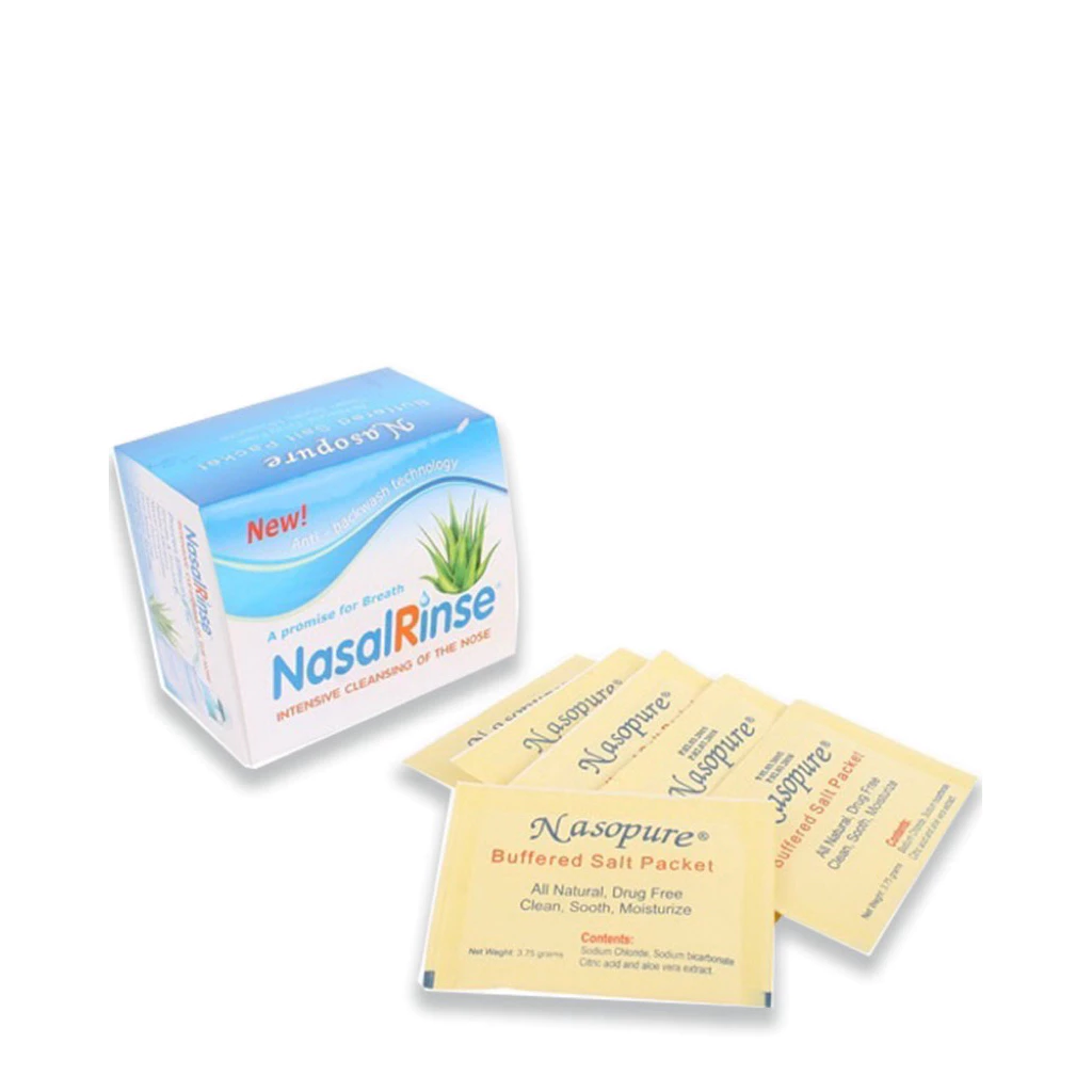 Muối rửa mũi Nasal Rinse giúp sạch mũi xoang hộp 25 gói