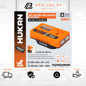 Hukan Đế Chuyển Đổi Nguồn Điện G1-BCN0218 Biến Tần 21V Sang 220V Hỗ Trợ USB 5V & Jack DC 12V Cho Quạt Mini Bóng Đèn LED