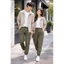 Jogger unisex vải dù gân, túi hộp, lưng thun