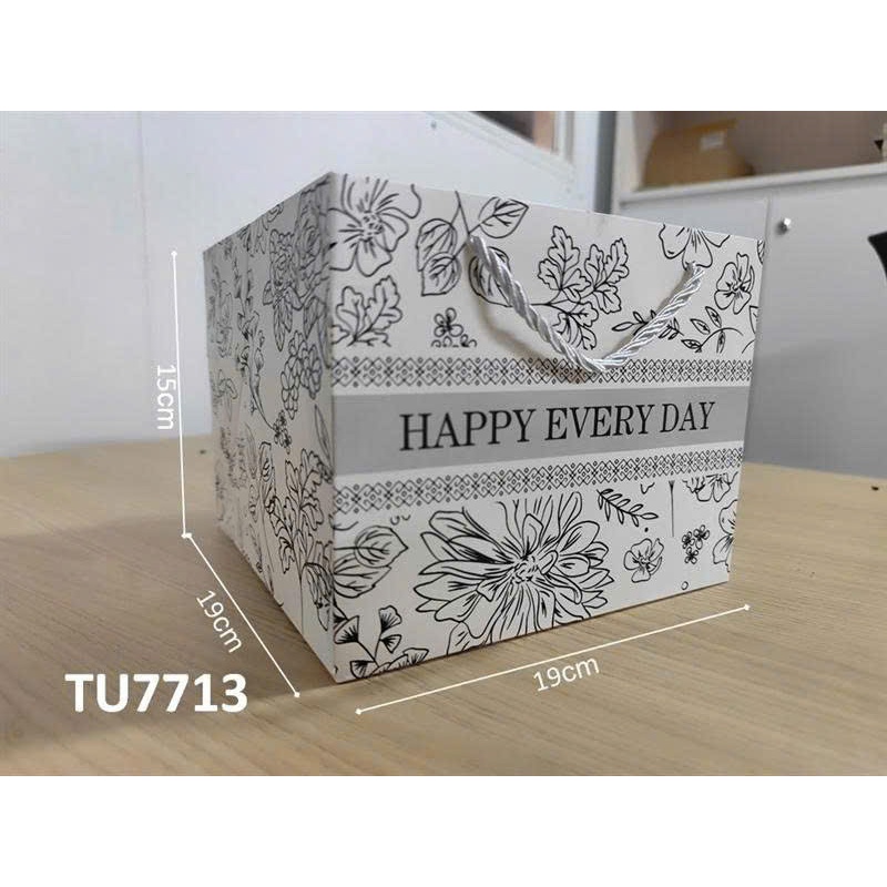 Combo 10 Túi giấy đựng quà tặng, Túi giấy đựng hộp bánh 4 ngăn, 6 ngăn, 9 ngăn