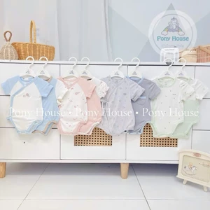 NOUS BODYSUIT CỘC TAY, SET 2 BODYSUIT CỘC TAY CHO BÉ CHẤT MỀM MỊN, THOÁNG MÁT SIZE ĐẾN 0M 3M 6M 9M