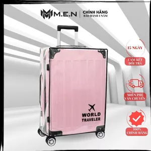 Túi bọc trùm Vali nhựa dây kéo khe chống nước tiện ích nhiều Size [SALE RẺ]