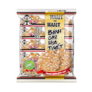 Bánh Gạo Tuyết Cay Want Want / Bánh Tuyết Hương Gạo Nhật (Gói 84), Đồ ăn vặt - CÔ THƯ MARKET