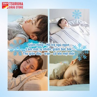 Gối Làm Mát Giảm Đau Vết Bầm Hạ Sốt Nhanh Chóng Cho Giấc Ngủ Êm Ái KURASHI RHYTHM Soft Cold Pillow