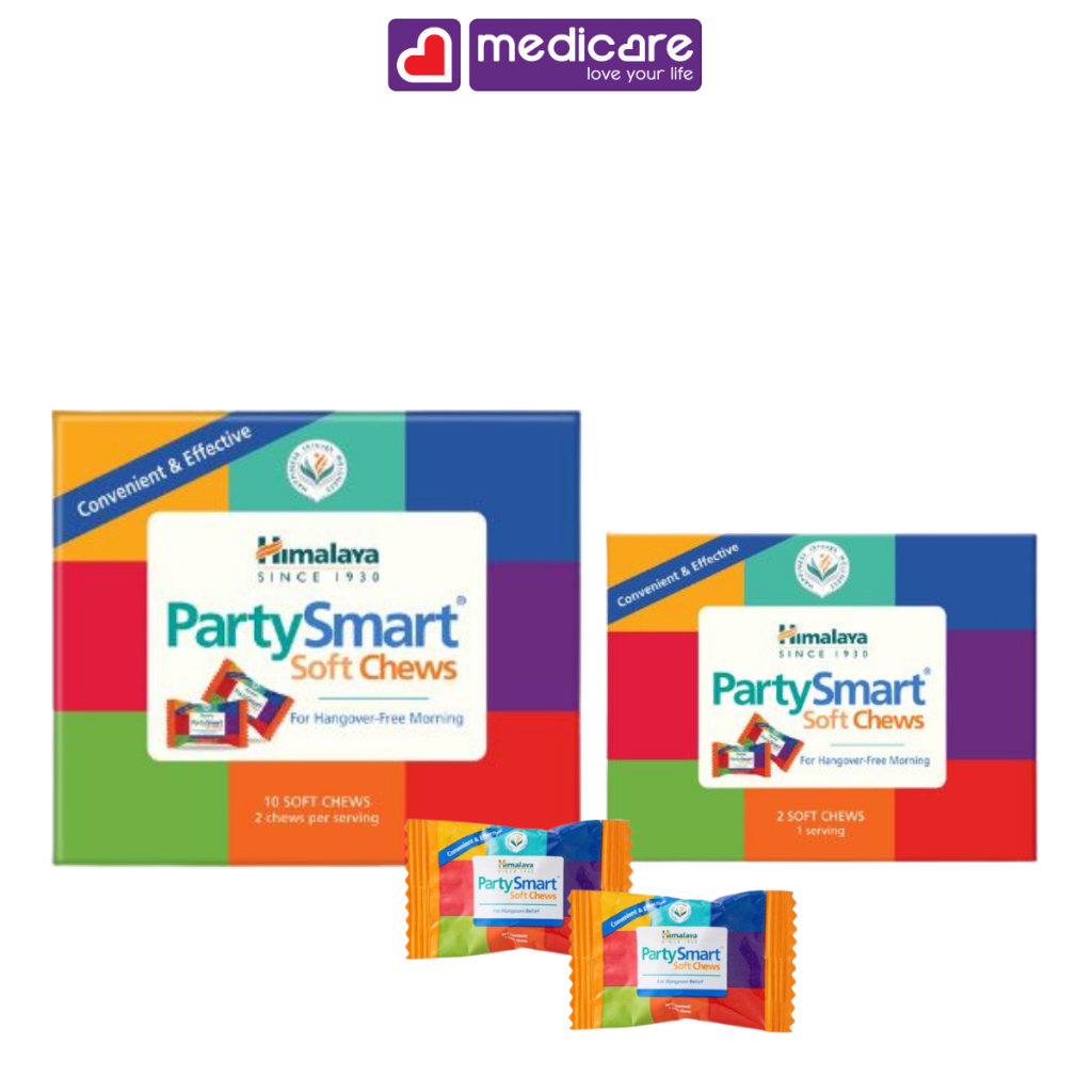 Kẹo giải rượu Himalaya Party Smart hộp 2 viên và 10 viên