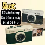 Máy ảnh Mini D1 Pro Chụp ảnh lấy ngay vintage - Camera kép trước sau Instax Mini Evo (Tặng kèm sạc dự phòng) — ảnh 6