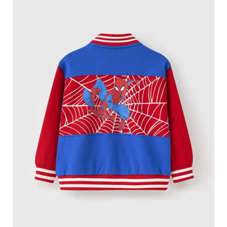 Áo khoác bóng chày thun da cá 100% cotton Spider-man bé trai Rabity 524.900