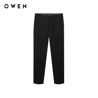 Owen - Quần tây Slim Fit QS257090 màu Đen chất liệu TR Spandex