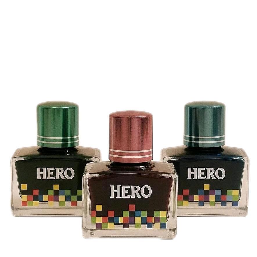 Lọ Mực Bút Máy Hero Cao Cấp 40ml - Mực Nhanh Khô, Không Lắng Cặn, Nhiều Màu Sắc Đẹp Cho Học Sinh & Văn Phòng