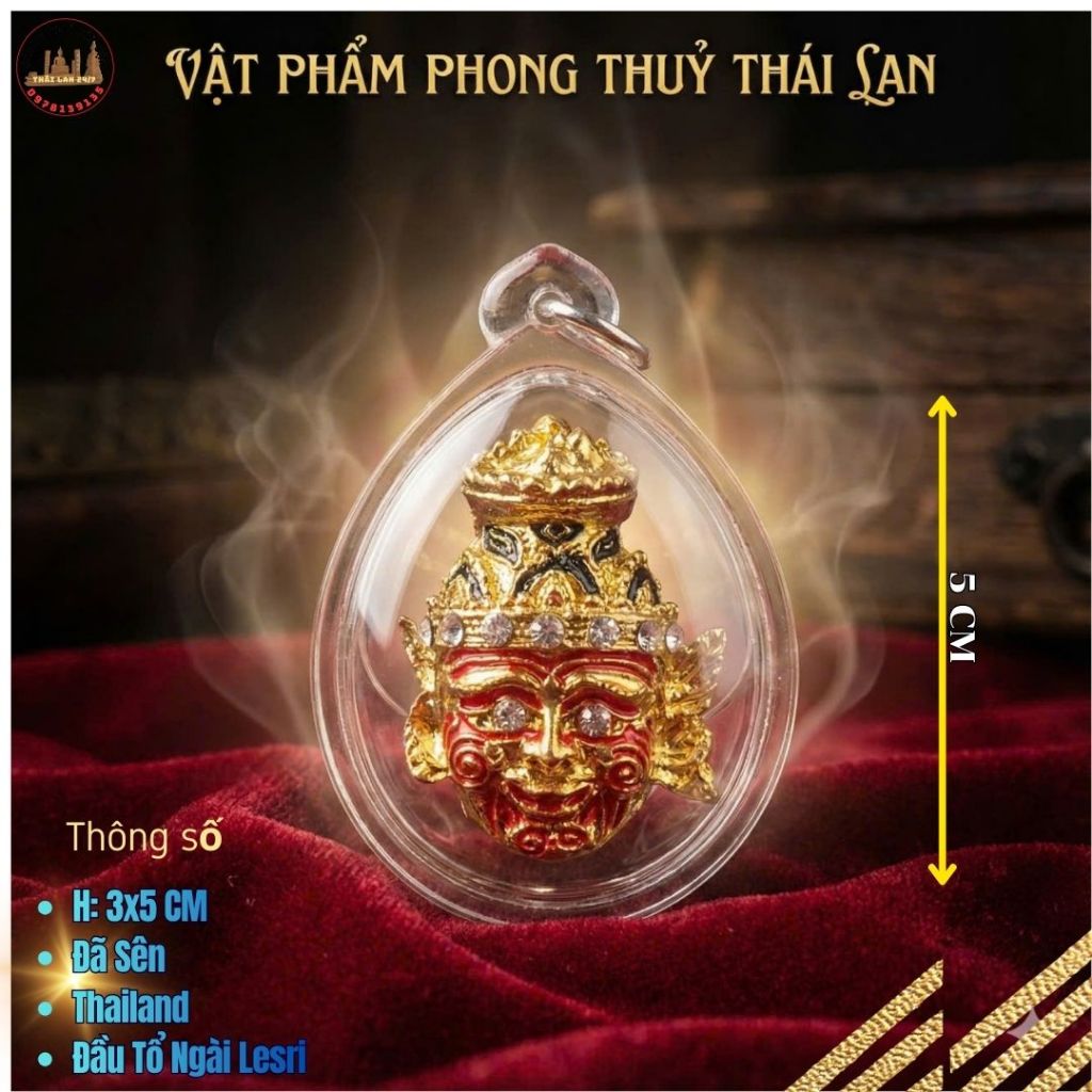 Mặt Dây Chuyền Quà tặng phụ kiện Lersi Thailand kích thước 5cm kèm khung bảo vệ bền đẹp và chắc chắn