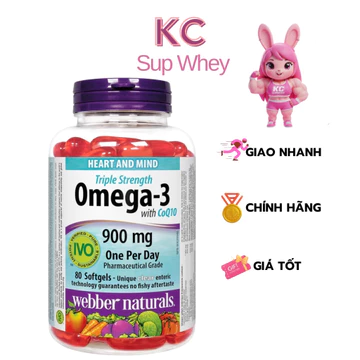 Viên Uống Omega3 Webber Triple Strength Omega-3 / Omega-3 With CoQ10