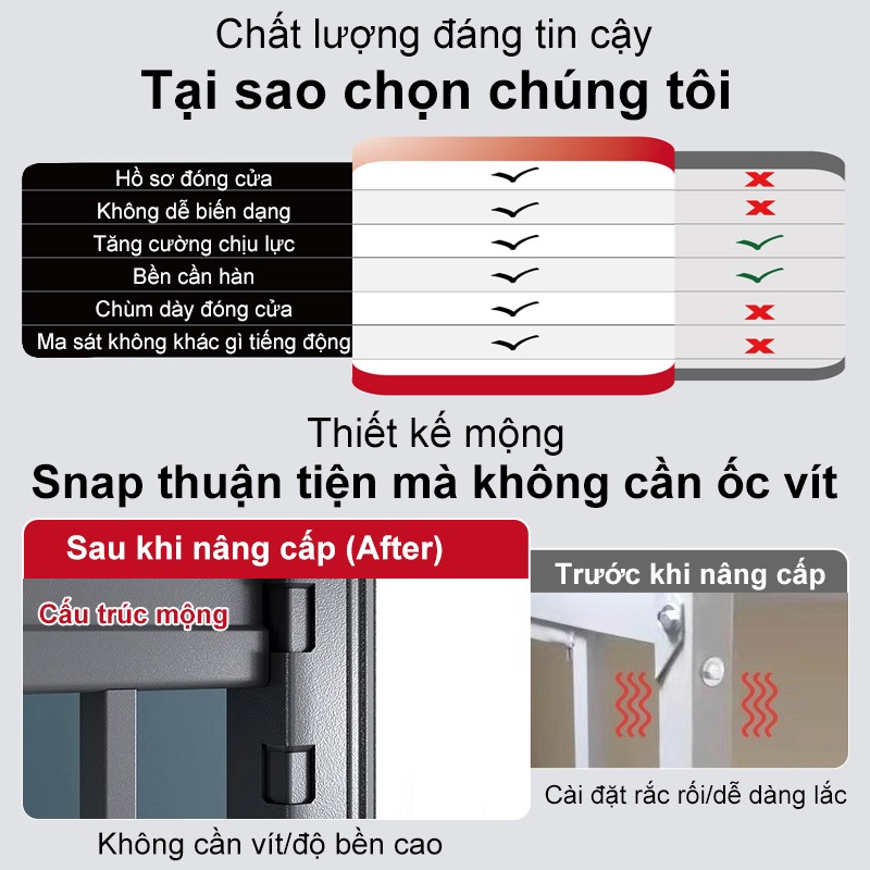 CONOCO giường ngủ  sắt 2 tầng Ký túc xá  Thiết kế Không ốc vít Khung thép gia cường Nằm êm không ồn