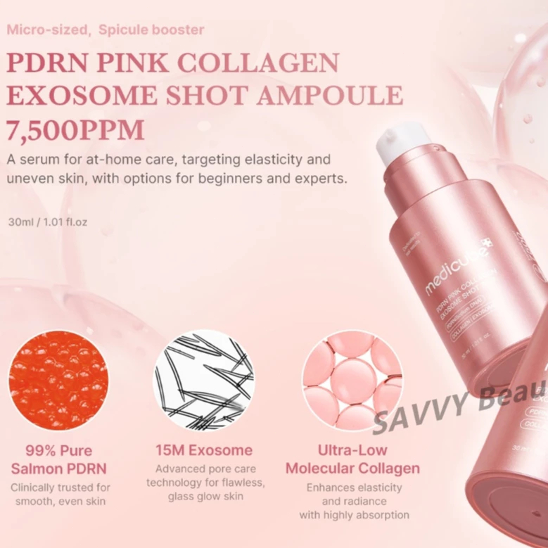 Tinh Chất Medicube PDRN Pink Collagen Exosome Shot 30ml/Da Căng Bóng