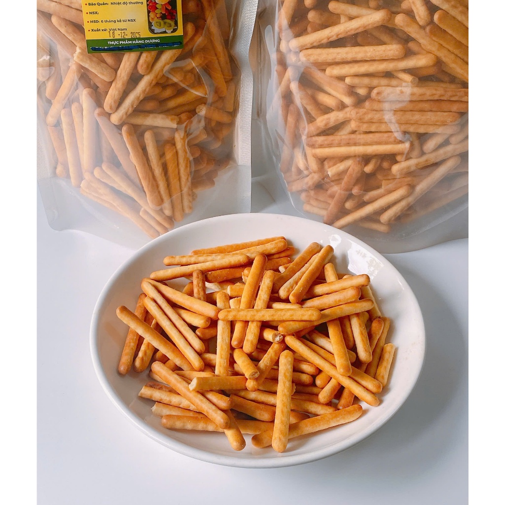 1Kg Bánh Quy Đũa Bơ Sữa Giòn, Ngon, Béo/ 500g