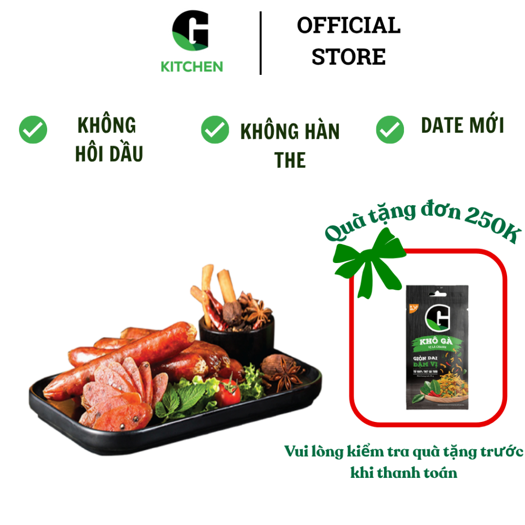 Lạp xưởng Mai Quế Lộ G Kitchen 500g/200g [Giao toàn quốc HCM]
