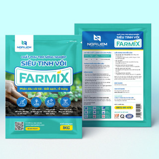 Siêu Tinh Vôi Farmix – Phèn Đâu Vôi Tới, Đất Sạch, Rễ Bung, Diệt Khuẩn Nấm Bệnh (túi 1KG)