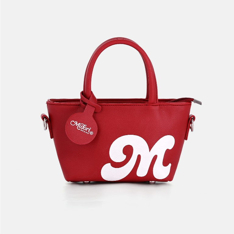 Túi Tote Da PU Lushbag Nam Nữ Có Dây Đeo Chéo Đựng Điện Thoại Đi Học Chơi | FLORAL PINK
