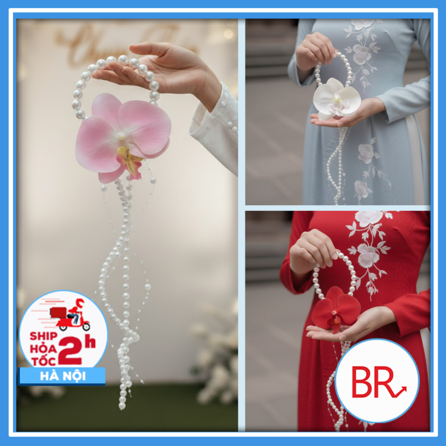 Set Nguyên Liệu Hoa Lan Cầm Tay Cô Dâu – Phụ Kiện Bouquet, Décor Cưới, Chụp Ảnh Áo Dài Tết Sang Trọng 03132 | BigBuy360 - bigbuy360.vn