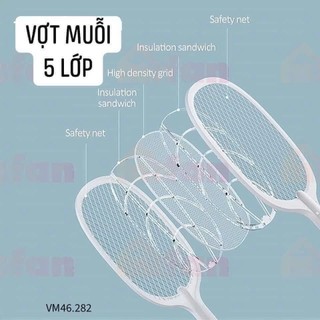 [CAO CẤP] Vợt Muỗi Tự Động Kiêm Đèn Bắt Muỗi 2 In 1 Cao Cấp Sạc Tích Điện YATASMAT