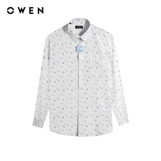 Owen - Áo sơ mi dài tay Regular Fit AR255034DT màu Xanh nhạt chất liệu Nano