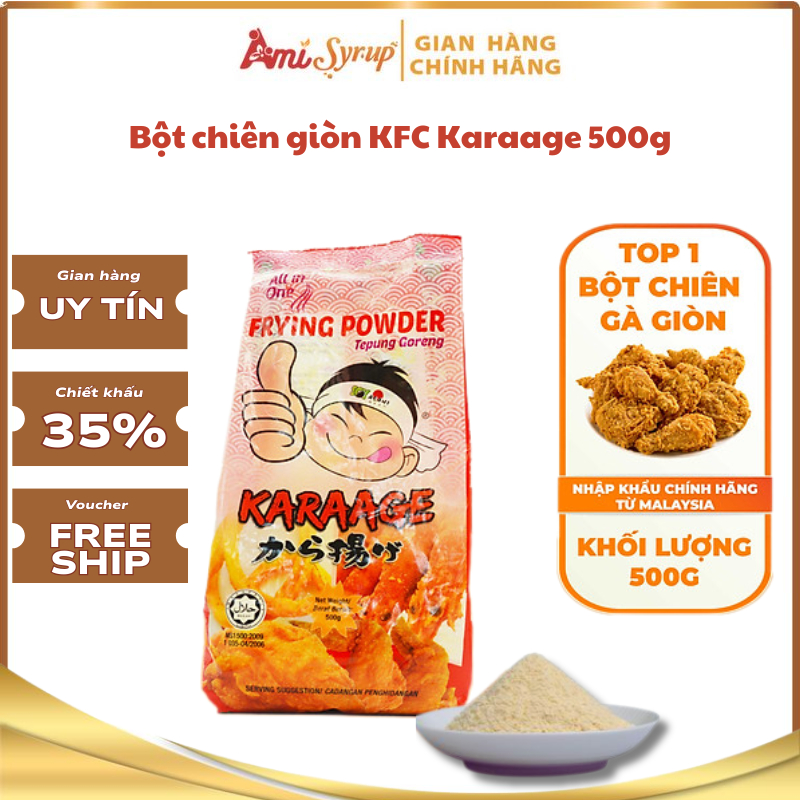 Bột Chiên Giòn KFC Karaage 500g, Lớp Vỏ Xù Giòn Rụm Cho Gà Và Rau Củ