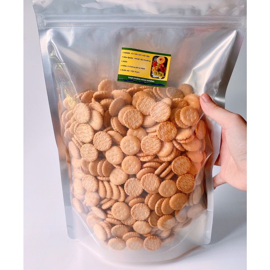 Bánh Quy Bơ Sữa thơm, bùi hình tròn 1Kg/500g/200g