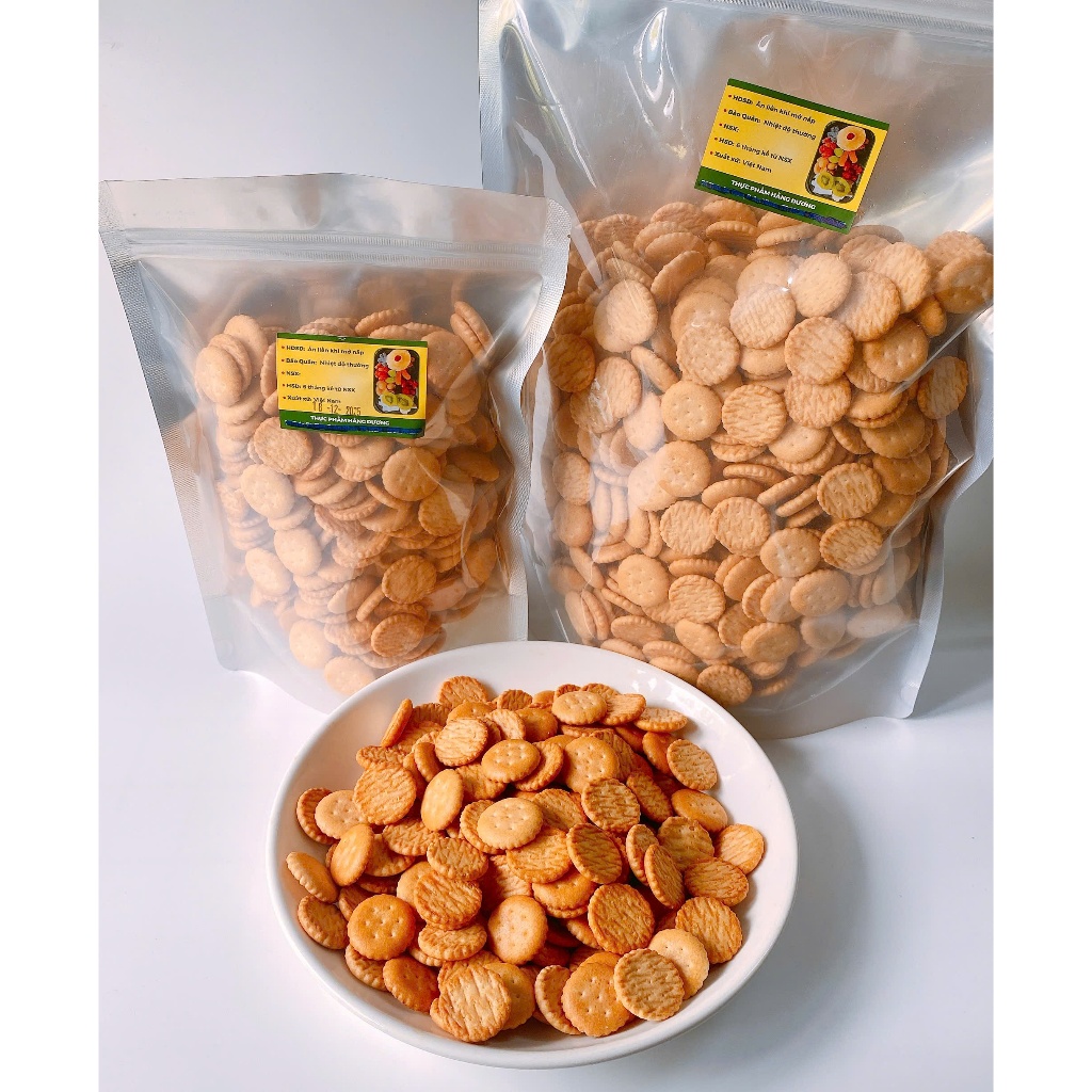 Bánh Quy Bơ Sữa thơm, bùi hình tròn 1Kg/500g/200g