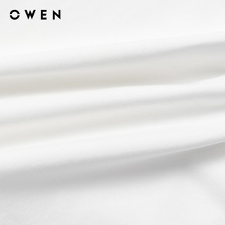 Owen - Áo T-shirt Regular Fit TSN255099 màu Trắng chất liệu Cafe Interlock