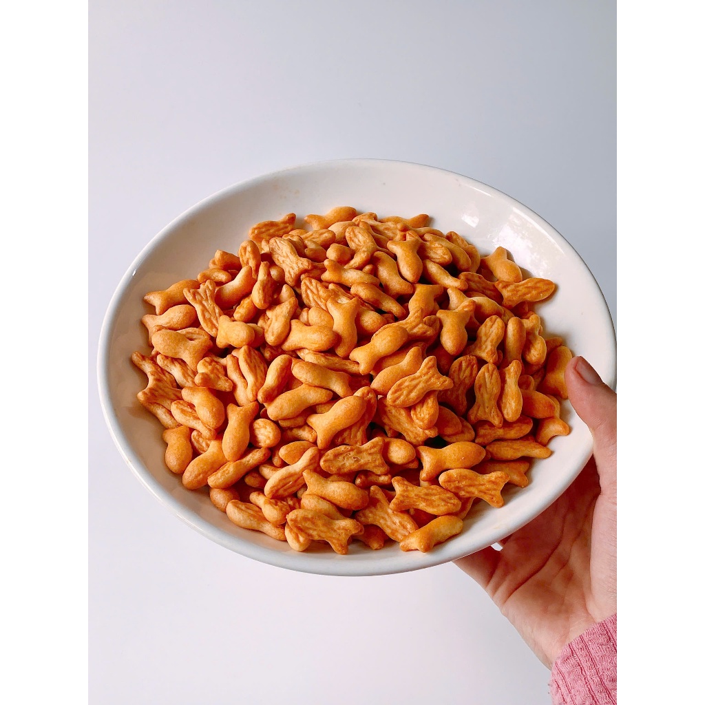 Bánh Qui Cá Mặn Hình Con Cá Hấp dẫn 500g/200g