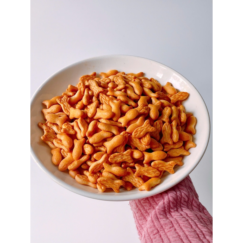 Bánh Qui Cá Mặn Hình Con Cá Hấp dẫn 500g/200g