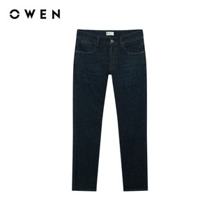 Owen - Quần jeans Regular Fit QJR258015 màu Xanh đậm chất liệu Cotton Spandex 99/1