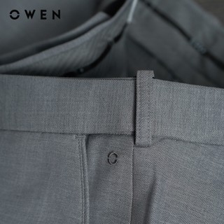 Owen - Quần tây Slim Fit Tăng đơ QST257076 màu Xám chất liệu Nano