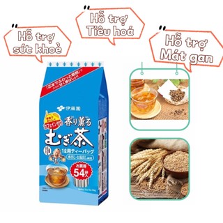 Trà Lúa Mạch Thải Độc Mát Gan Hỗ Trợ Tiêu Hóa Itoen Mugi Nhật Bản 54 Gói Siêu To, Tiết Kiệm M10