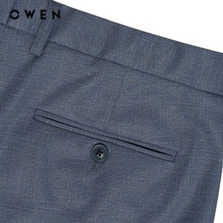 Owen - Quần tây Slim Fit Tăng đơ QV256132 màu Xanh chất liệu Knit