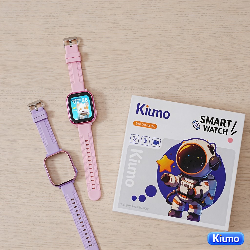 【T59C】Kiumo Đồng Hồ Thông Minh Trẻ Em 4G T59 Màn Hình IPS 1.83 inch Camera 8MP Định Vị LBS GPS WiFi Pin 750mAh