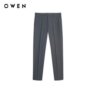 Owen - Quần tây Regular Fit Tăng đơ QRT257081 màu Xám chất liệu Nano