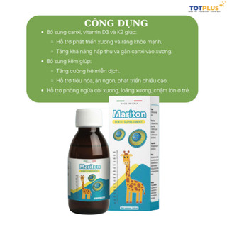 Canxi Mariton - Bổ sung canxi, vitamin D3,K2 hỗ trợ xương chắc khỏe - nhập khẩu Italia