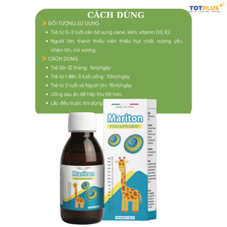 Canxi Mariton - Bổ sung canxi, vitamin D3,K2 hỗ trợ xương chắc khỏe - nhập khẩu Italia