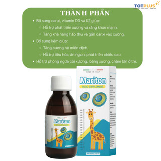 Canxi Mariton - Bổ sung canxi, vitamin D3,K2 hỗ trợ xương chắc khỏe - nhập khẩu Italia