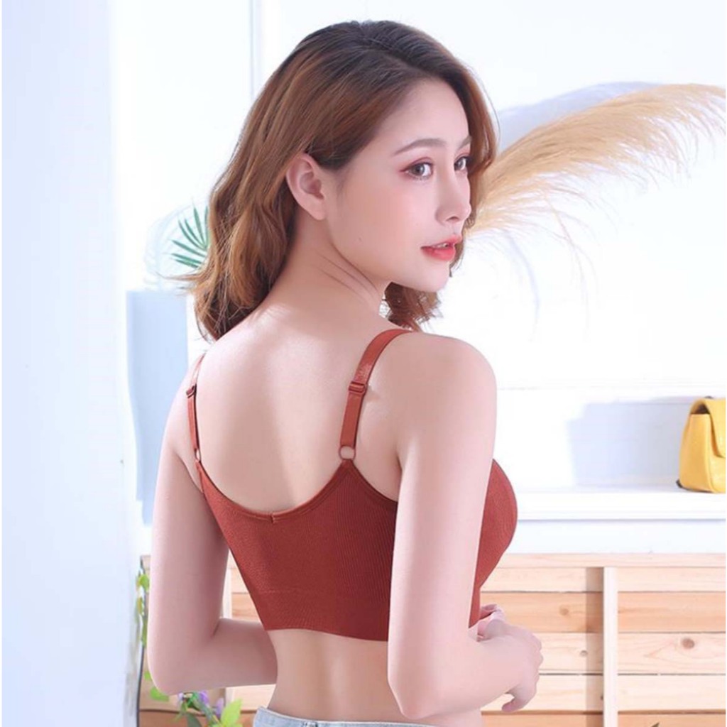 Áo bra nữ đệm mút sắn mỏng nhẹ thấm hút tốt thoáng khí tập thể dục, gym yoga co giãn thoải mái B1182