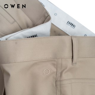 Owen - Quần khaki Slim Fit QKS256103 màu Be đậm chất liệu Poly recycled (Renu)