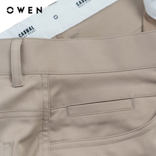 Owen - Quần khaki Slim Fit QKS256103 màu Be đậm chất liệu Poly recycled (Renu)