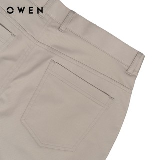 Owen - Quần khaki Slim Fit QKS256103 màu Be đậm chất liệu Poly recycled (Renu)