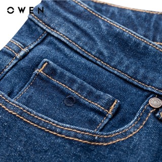 Owen - Quần jeans Regular Fit QJR241259 màu Xanh chất liệu Cotton Spandex