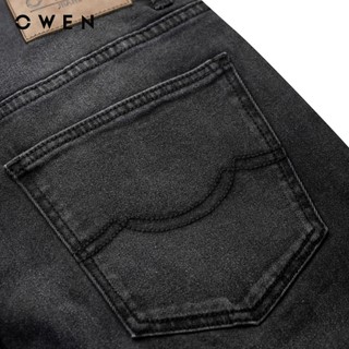 Owen - Quần jeans Regular Fit QJR241257 màu Đen chất liệu Cotton Spandex