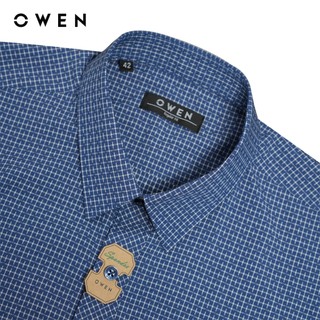 Owen - Áo sơ mi ngắn tay Regularfit AR240674NT màu Xanh tím than chất liệu Spandex