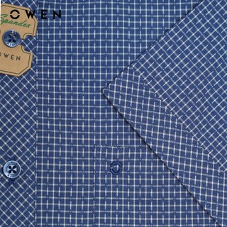 Owen - Áo sơ mi ngắn tay Regularfit AR240674NT màu Xanh tím than chất liệu Spandex