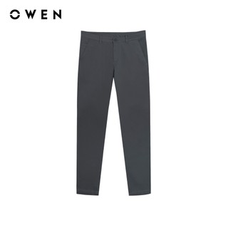 Owen - Quần khaki Regular Fit QKR256100 màu Xám chất liệu CVC Spandex